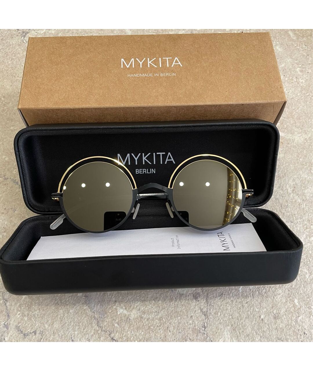 MYKITA Черные металлические солнцезащитные очки, фото 5