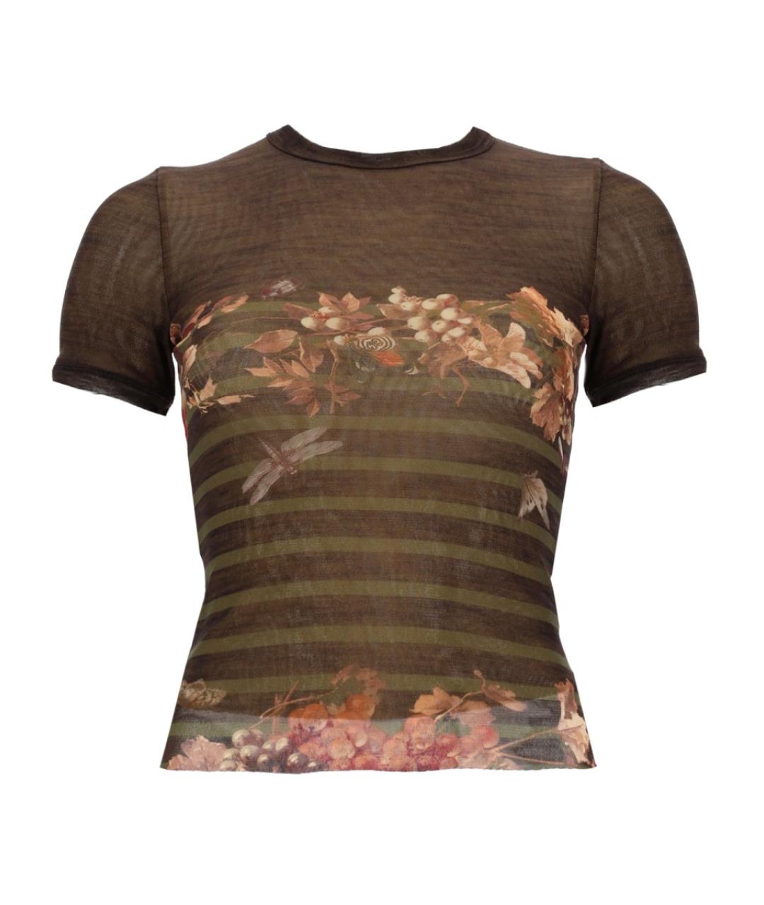 JEAN PAUL GAULTIER Мульти полиамидовая футболка, фото 1