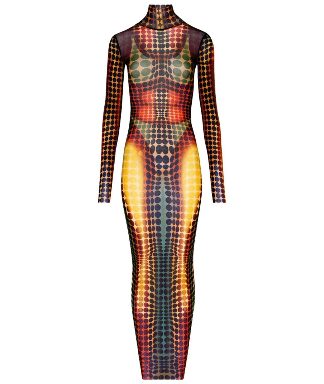 JEAN PAUL GAULTIER Мульти полиамидовое коктейльное платье, фото 1