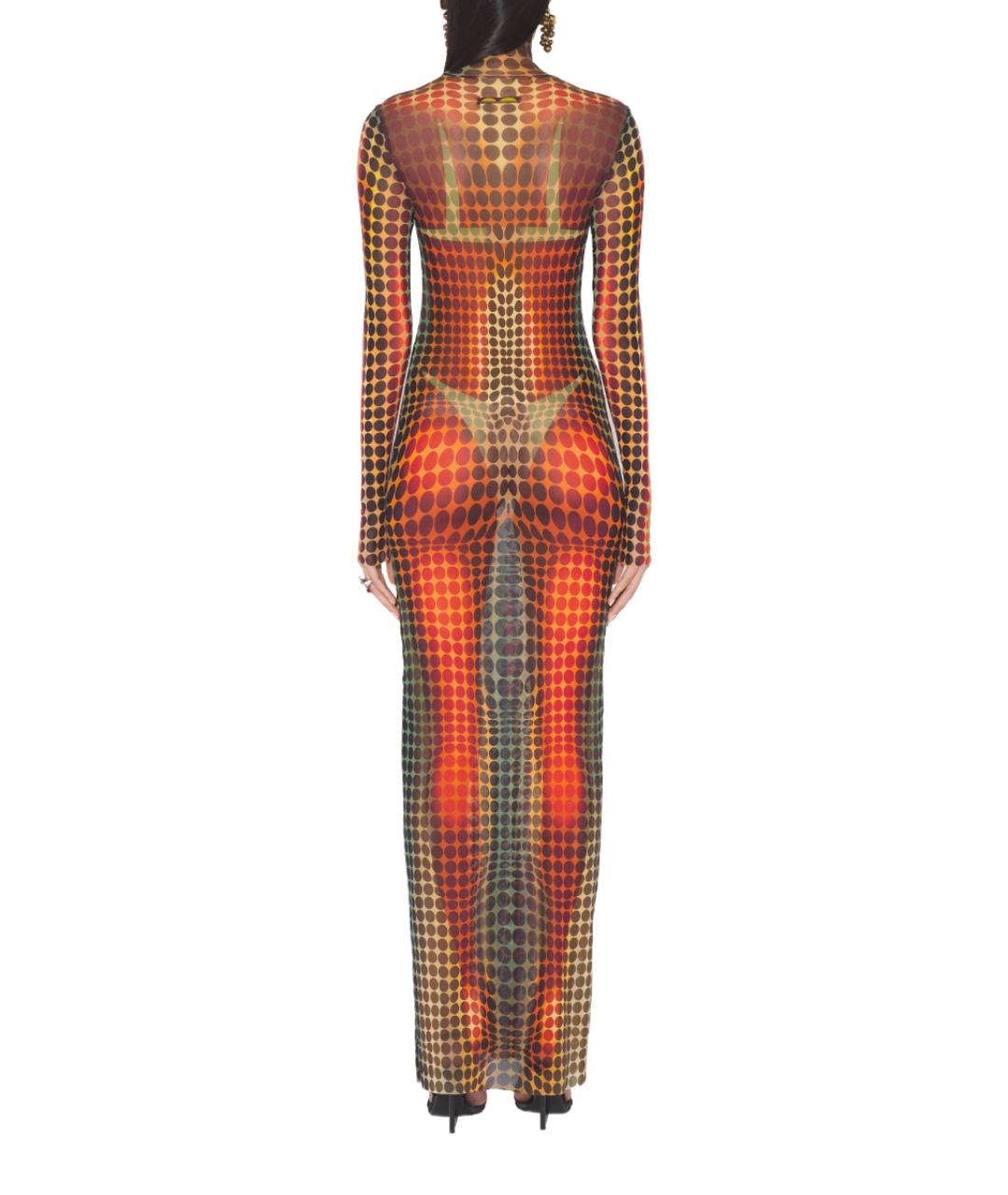 JEAN PAUL GAULTIER Мульти полиамидовое коктейльное платье, фото 3