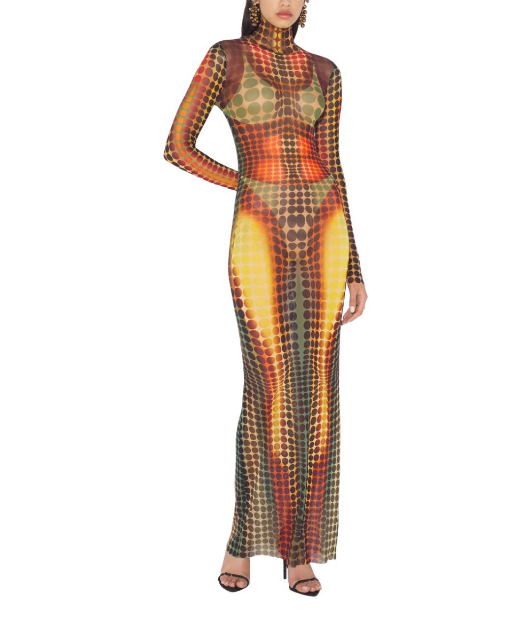 JEAN PAUL GAULTIER Мульти полиамидовое коктейльное платье, фото 2