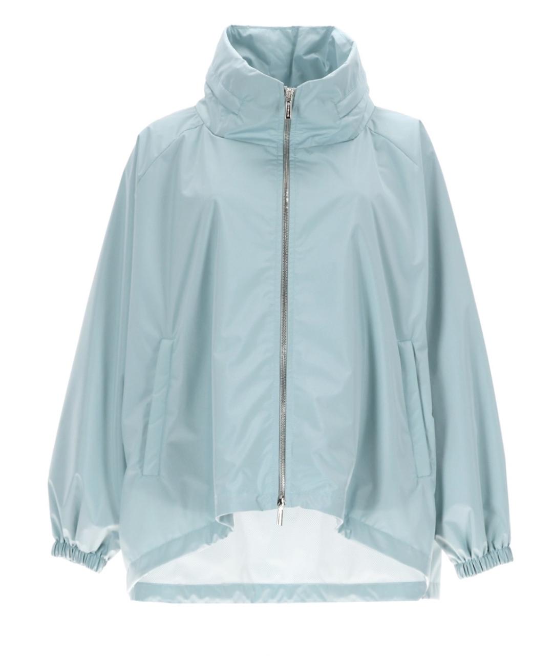 MOORER Голубой полиэстеровый тренч/плащ, фото 1