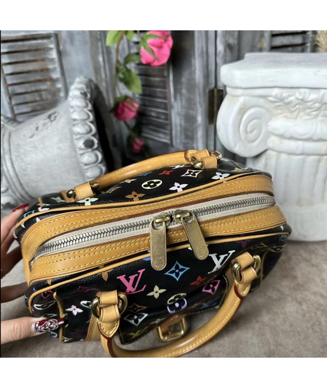 LOUIS VUITTON Черная сумка с короткими ручками, фото 3