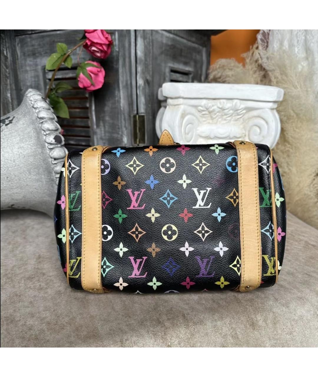 LOUIS VUITTON Черная сумка с короткими ручками, фото 5