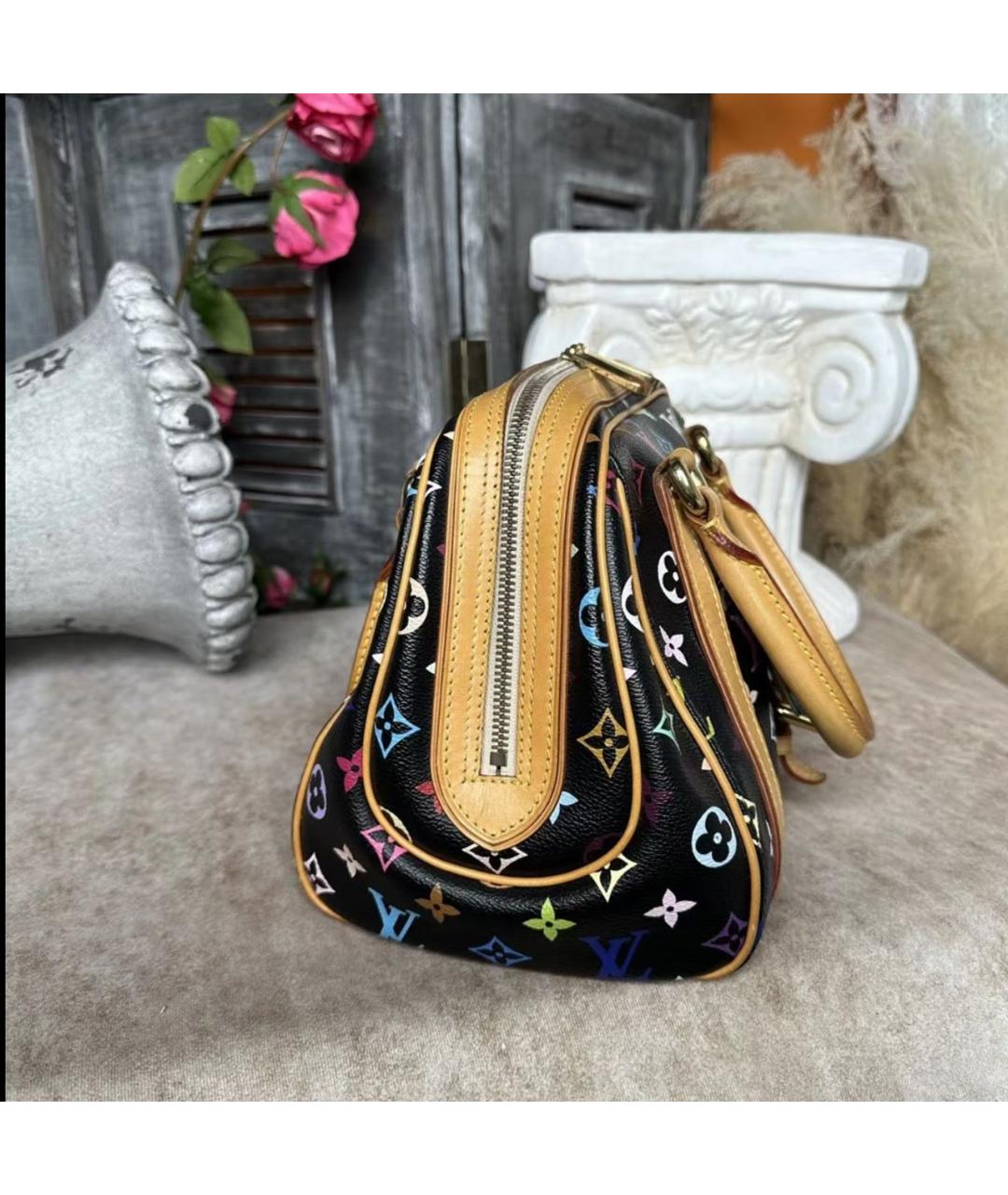 LOUIS VUITTON Черная сумка с короткими ручками, фото 4