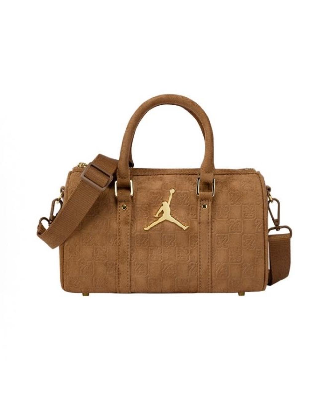 JORDAN Коричневая дорожная/спортивная сумка, фото 6