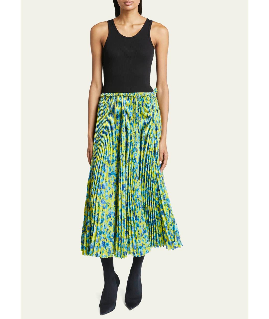 BALENCIAGA Мульти полиэстеровое коктейльное платье, фото 4