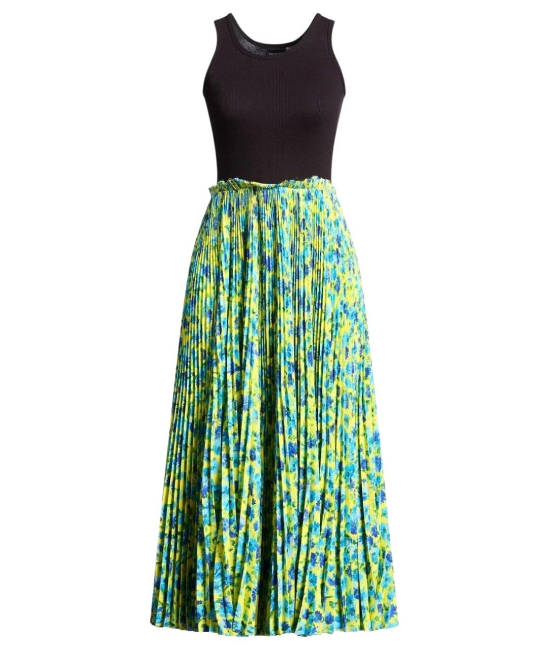 BALENCIAGA Мульти полиэстеровое коктейльное платье, фото 1