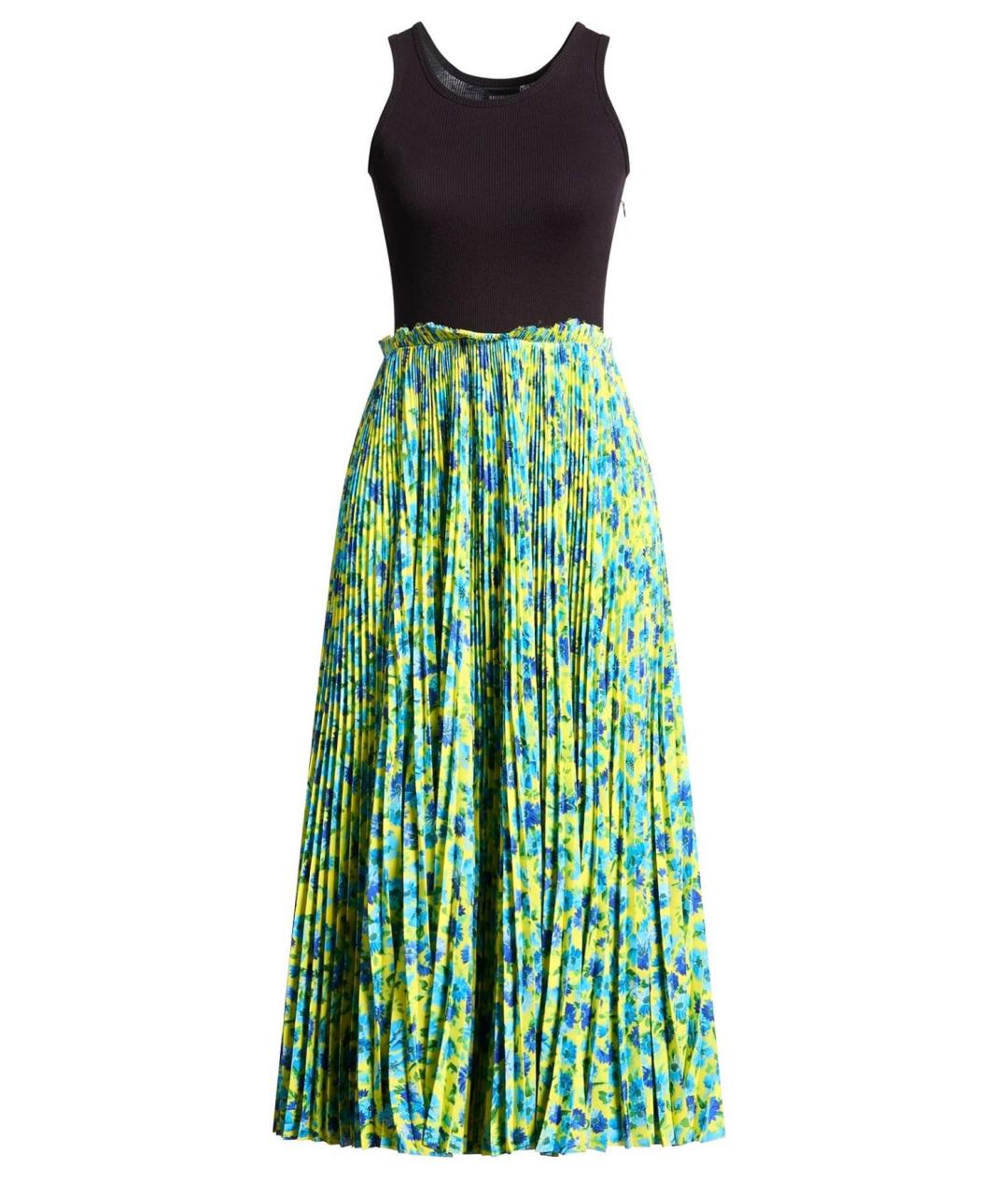 BALENCIAGA Мульти полиэстеровое коктейльное платье, фото 5