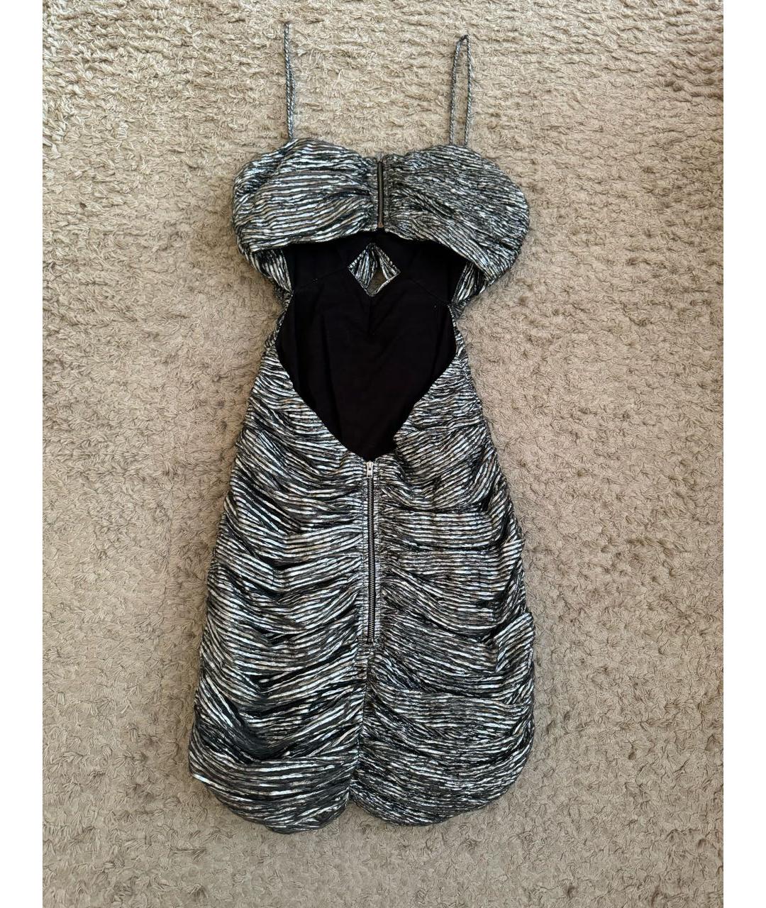 ISABEL MARANT Серебряное полиамидовое коктейльное платье, фото 6