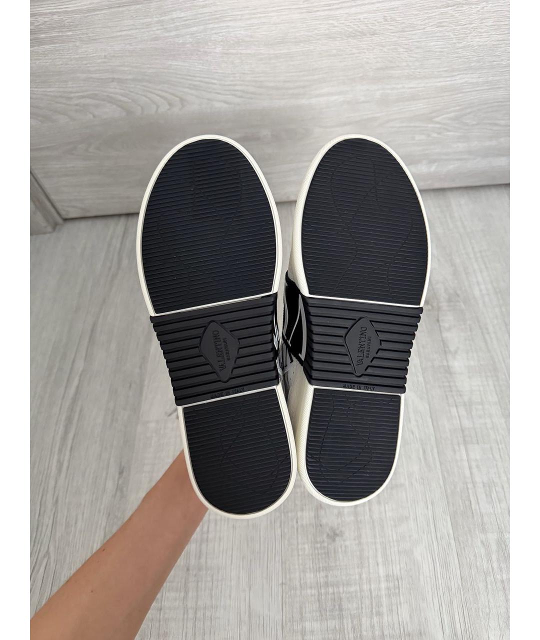 VALENTINO Белые кожаные кроссовки, фото 6