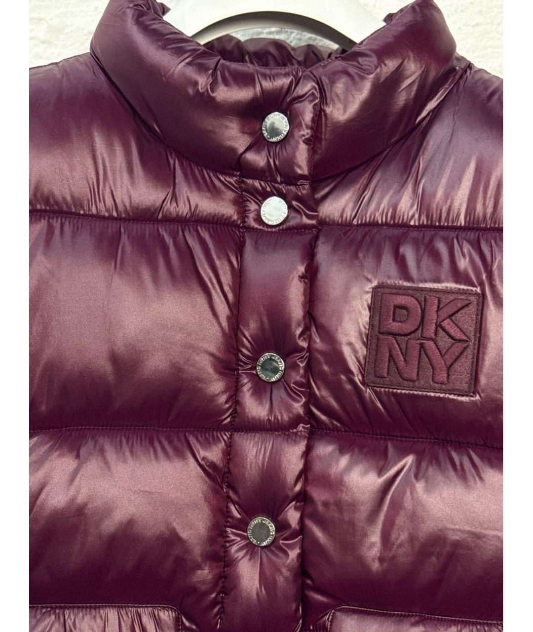 DKNY Бордовый полиэстеровый жилет, фото 3