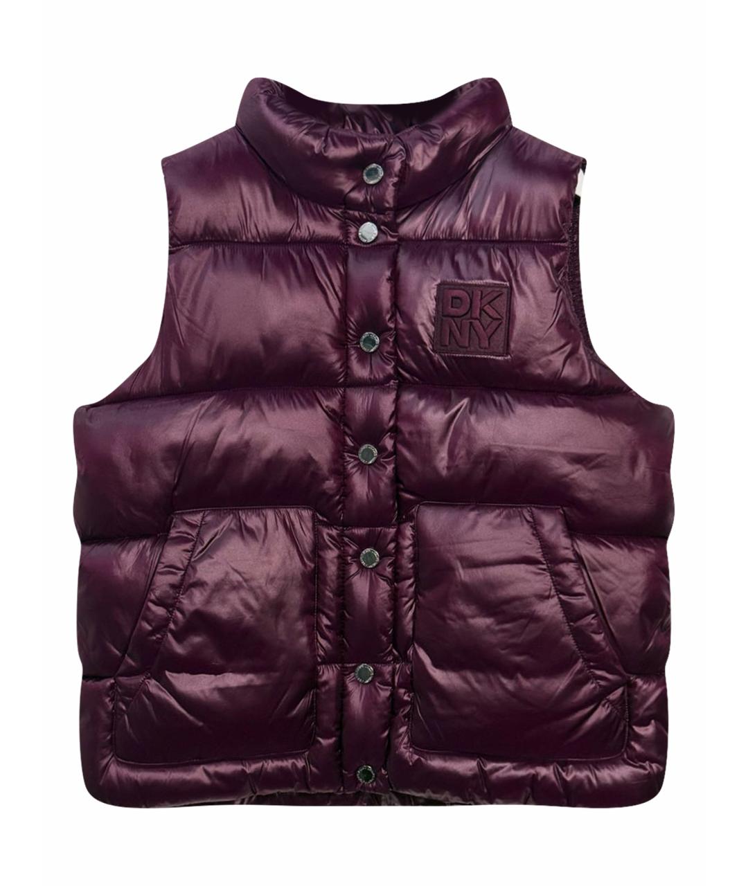 DKNY Бордовый полиэстеровый жилет, фото 1