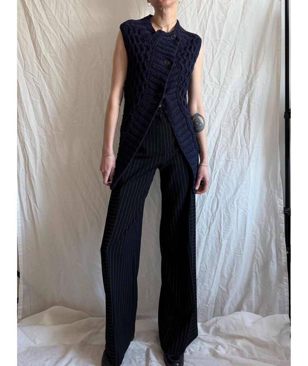 THEORY Темно-синяя хлопковая жилетка, фото 7