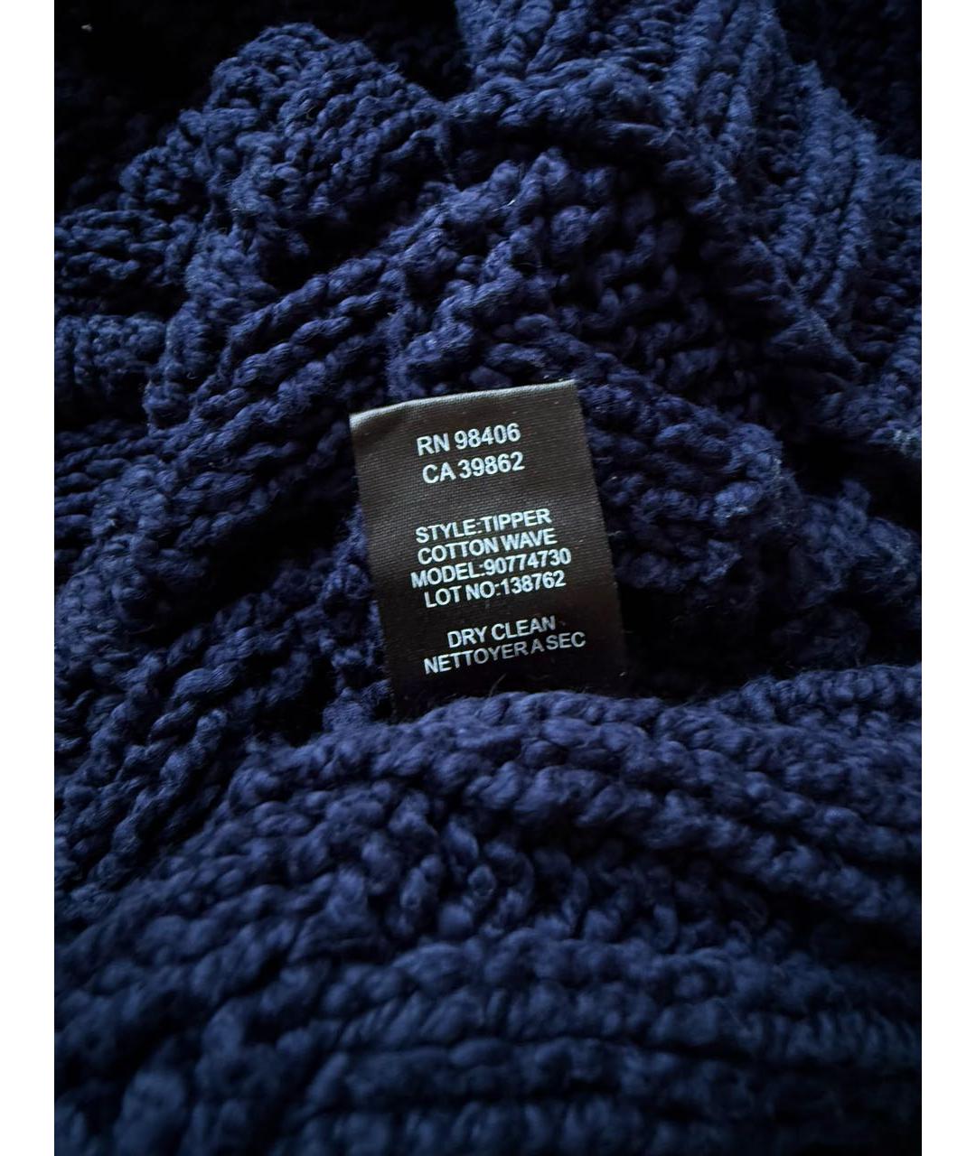 THEORY Темно-синяя хлопковая жилетка, фото 3
