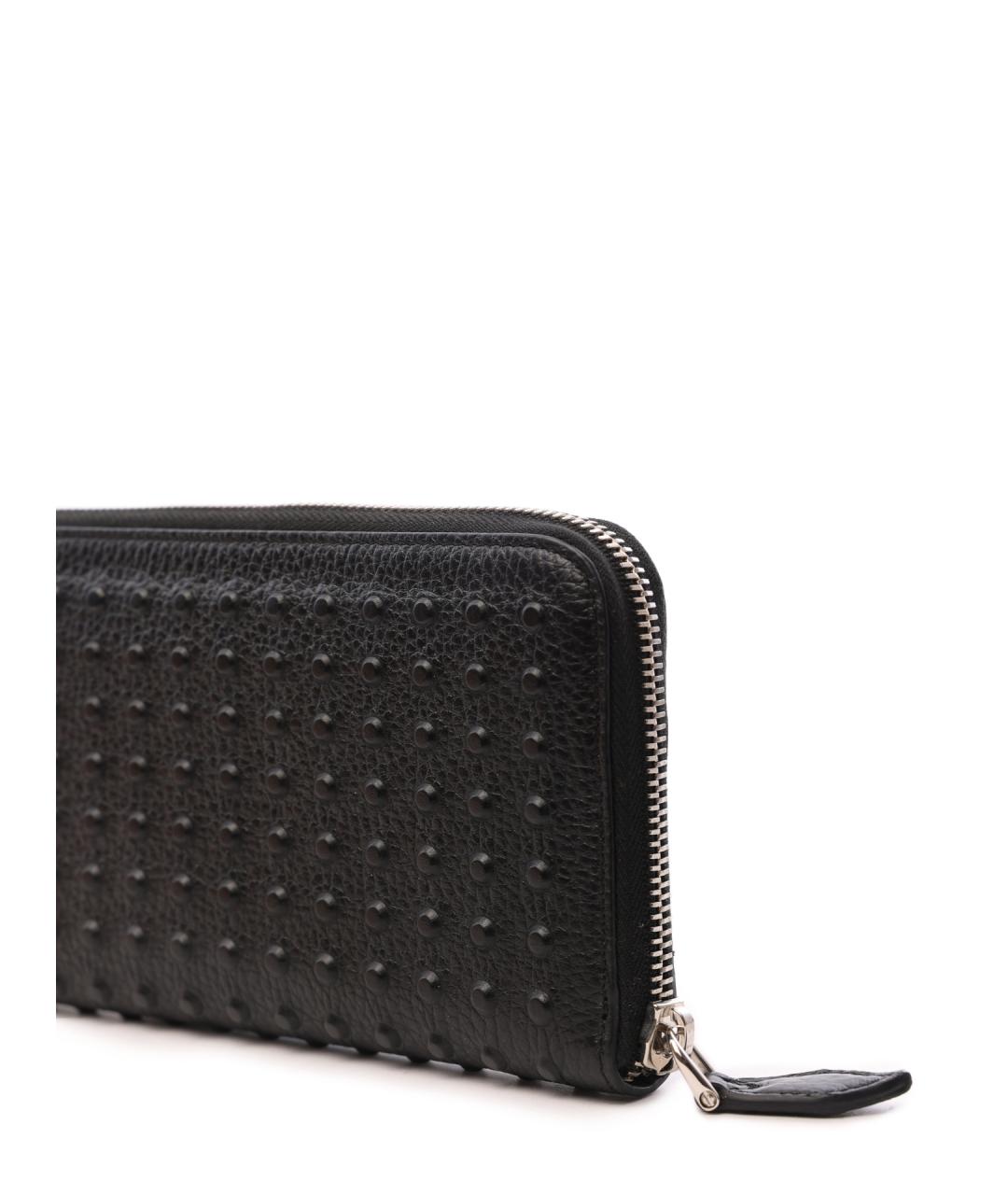 TOD'S Черный кожаный кошелек, фото 2