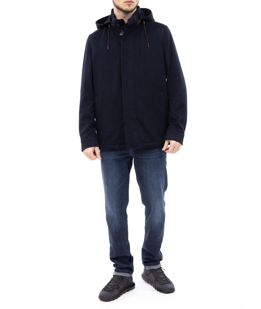 ZEGNA Синяя кашемировая куртка, фото 4