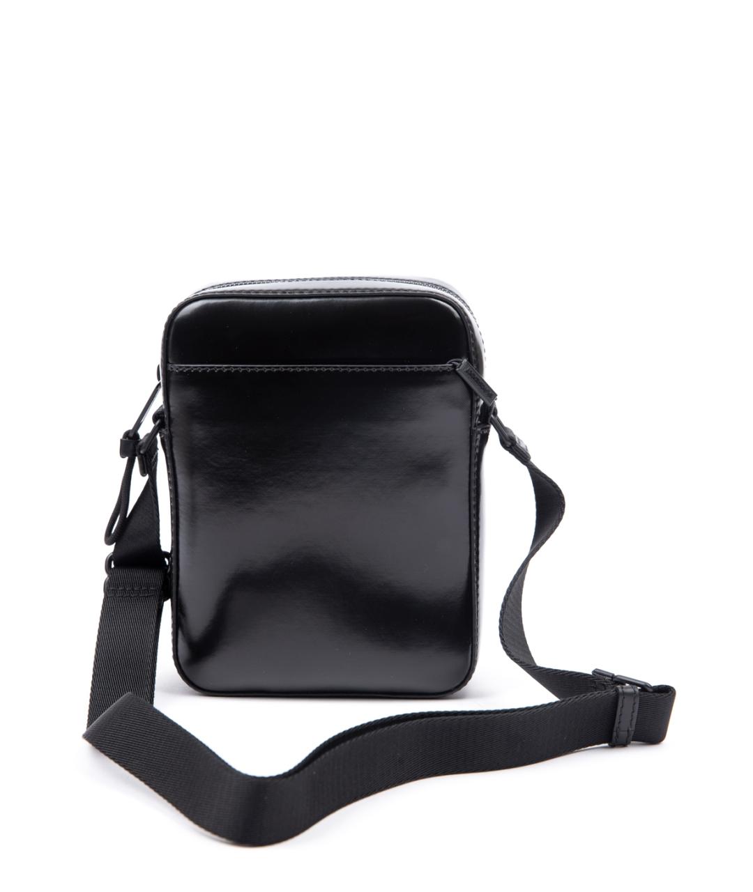 BURBERRY Черная сумка на плечо из искусственной кожи, фото 2