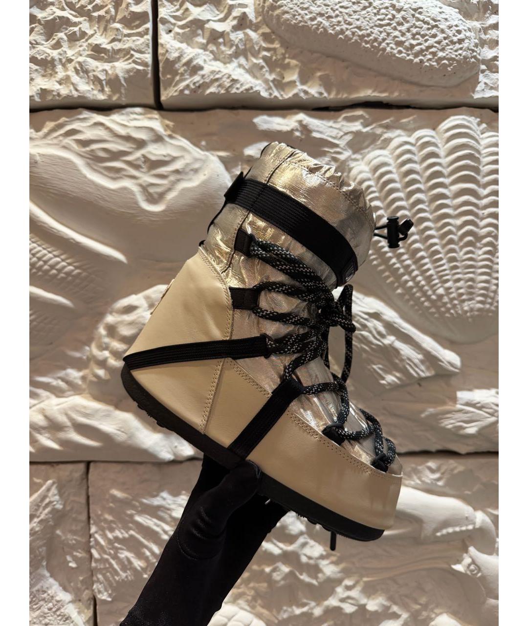 MOON BOOT Бежевые ботинки, фото 4