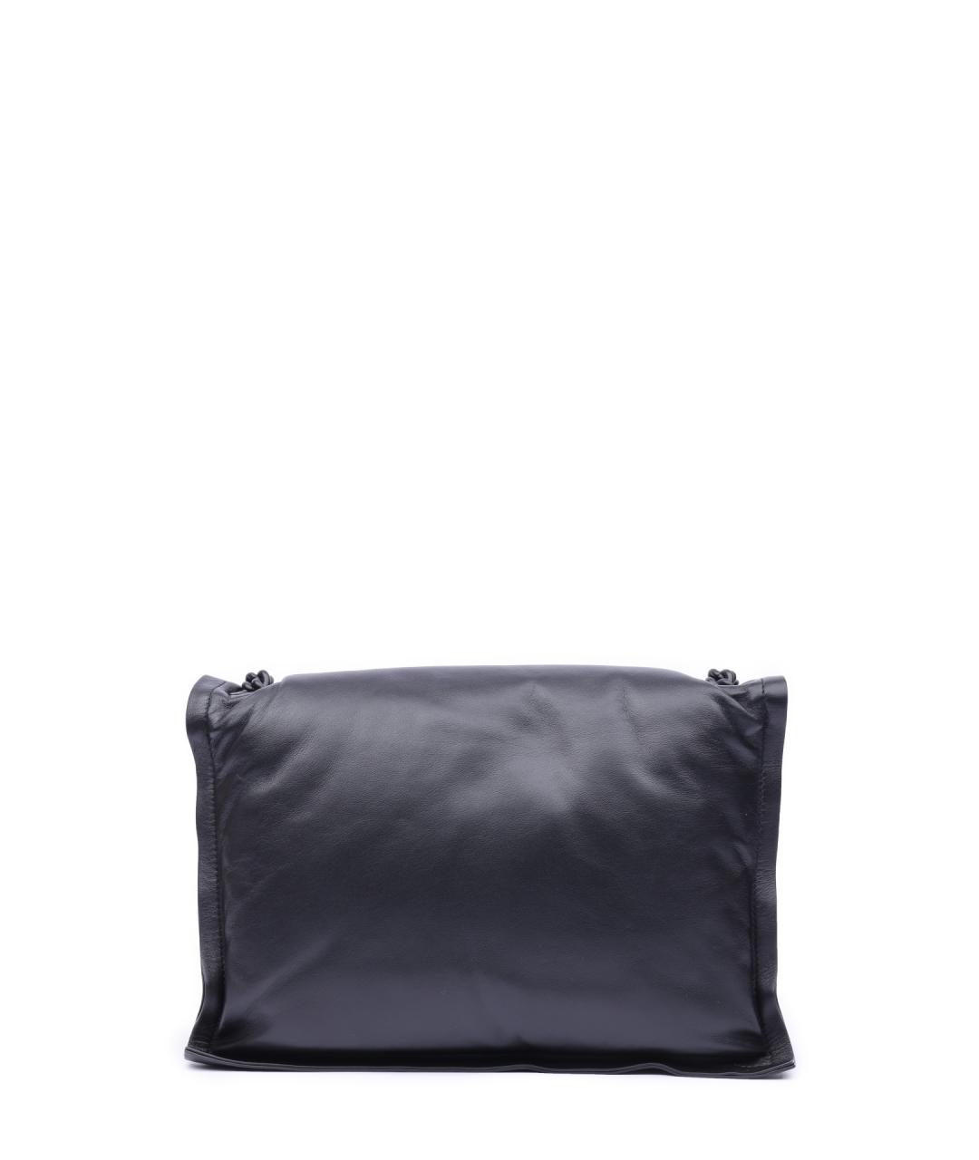 FERRAGAMO Черная кожаная сумка через плечо, фото 2