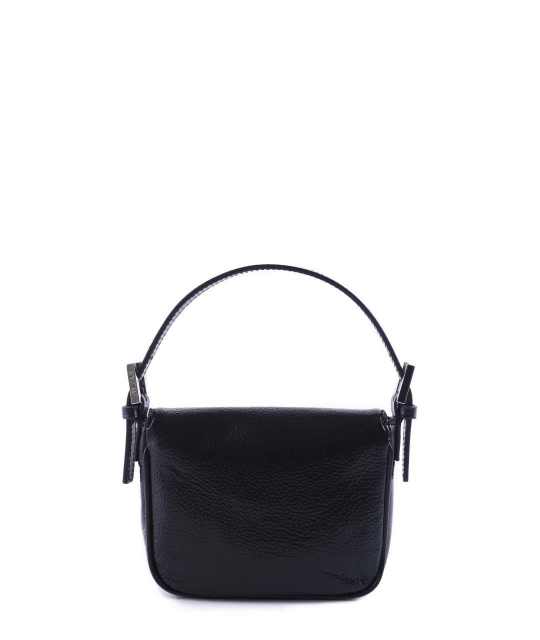 BY FAR Черная кожаная сумка с короткими ручками, фото 4