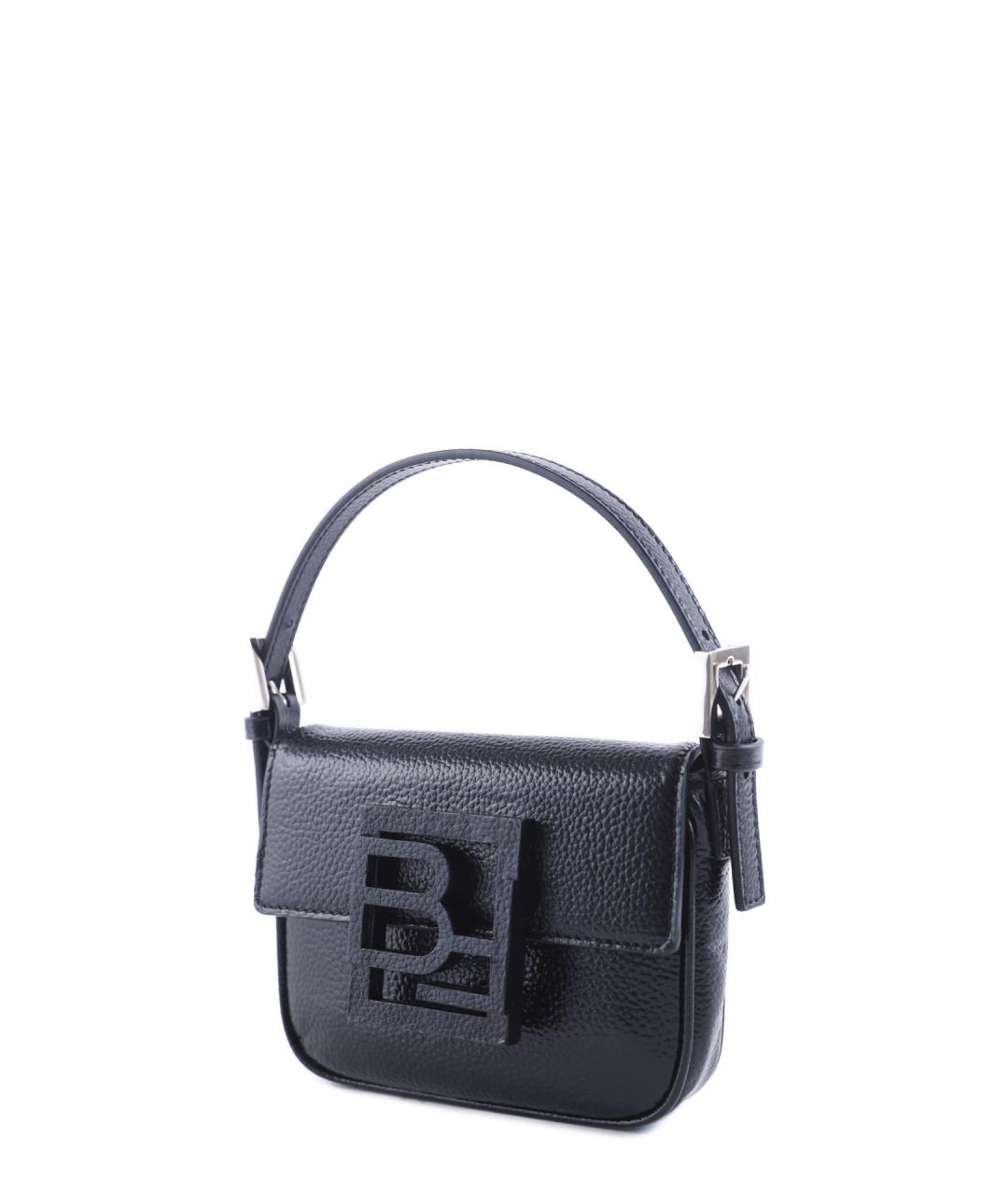 BY FAR Черная кожаная сумка с короткими ручками, фото 5