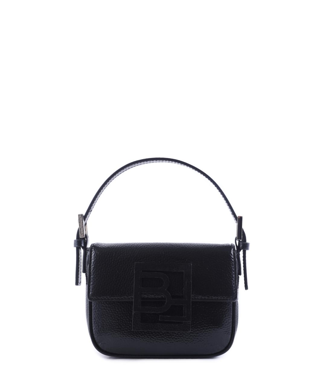 BY FAR Черная кожаная сумка с короткими ручками, фото 1