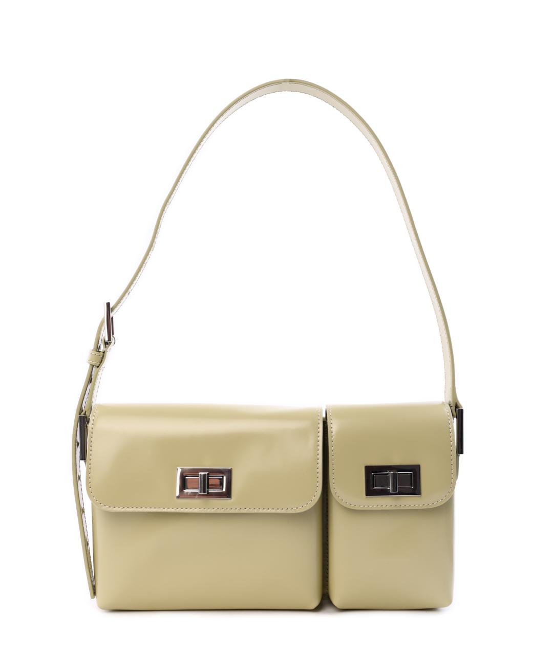 BY FAR Желтая сумка через плечо из лакированной кожи, фото 1