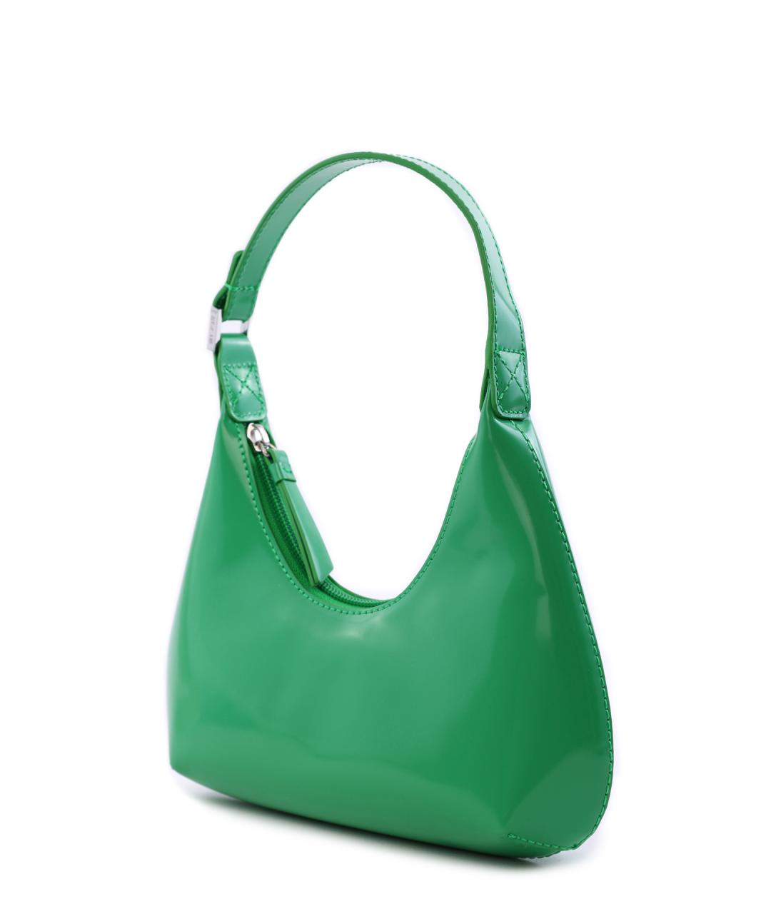 BY FAR Зеленая кожаная сумка через плечо, фото 2