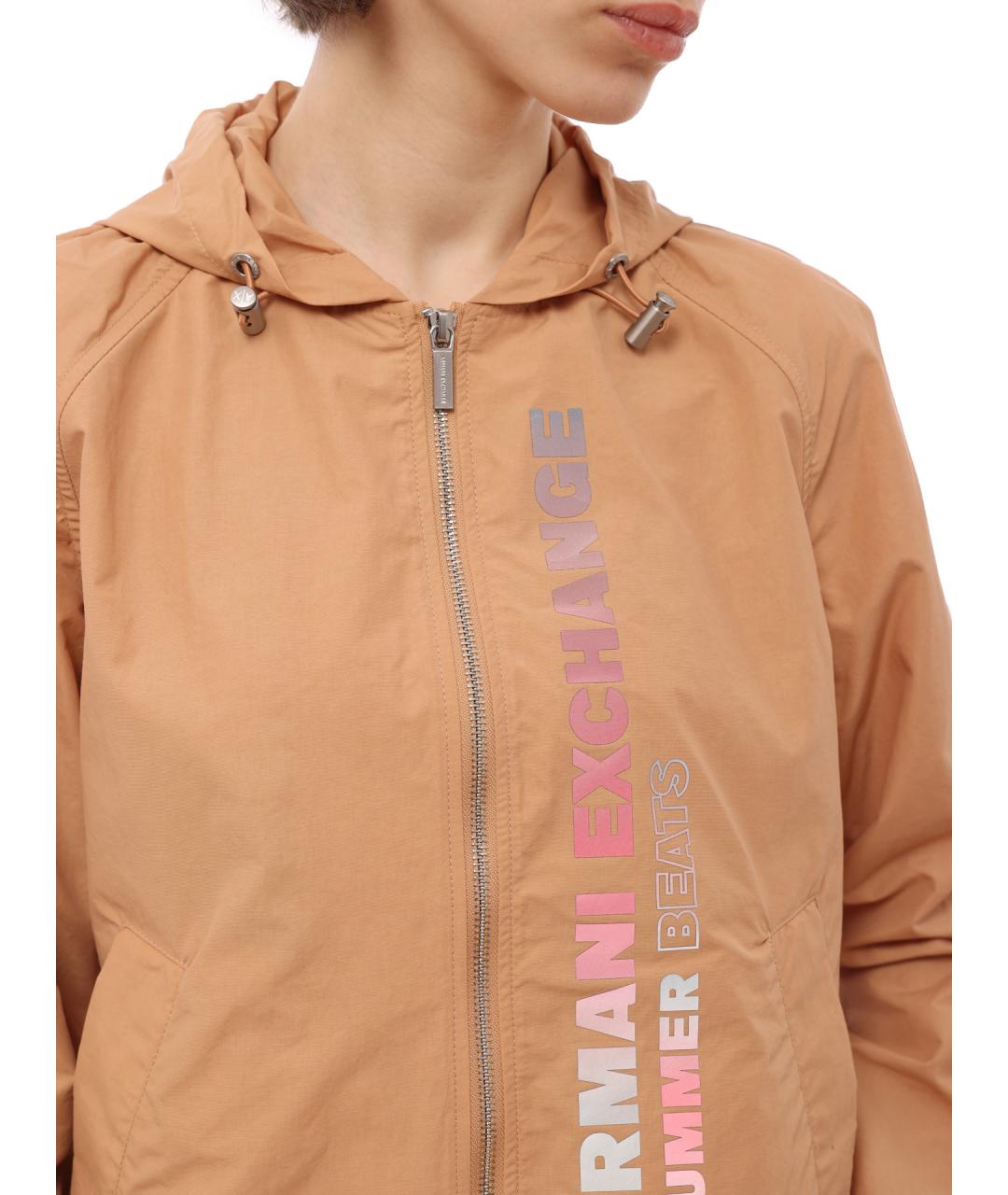 ARMANI EXCHANGE Бежевая полиамидовая куртка, фото 6