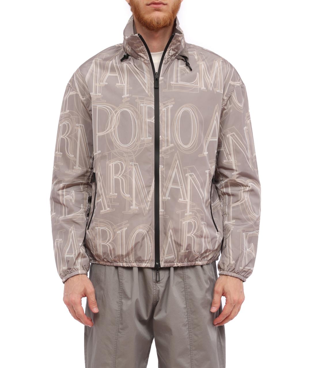 EMPORIO ARMANI Бежевая полиамидовая куртка, фото 1