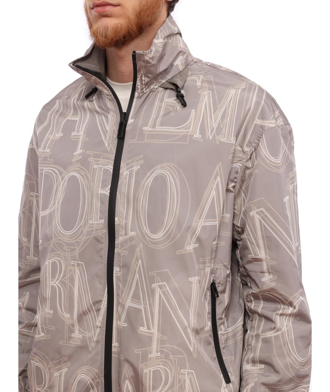 EMPORIO ARMANI Бежевая полиамидовая куртка, фото 6