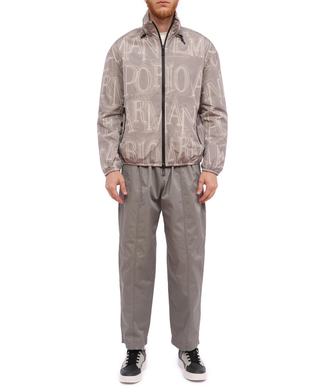 EMPORIO ARMANI Бежевая полиамидовая куртка, фото 7