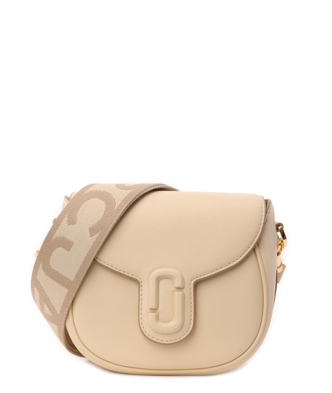 MARC JACOBS Бежевая кожаная сумка через плечо, фото 5