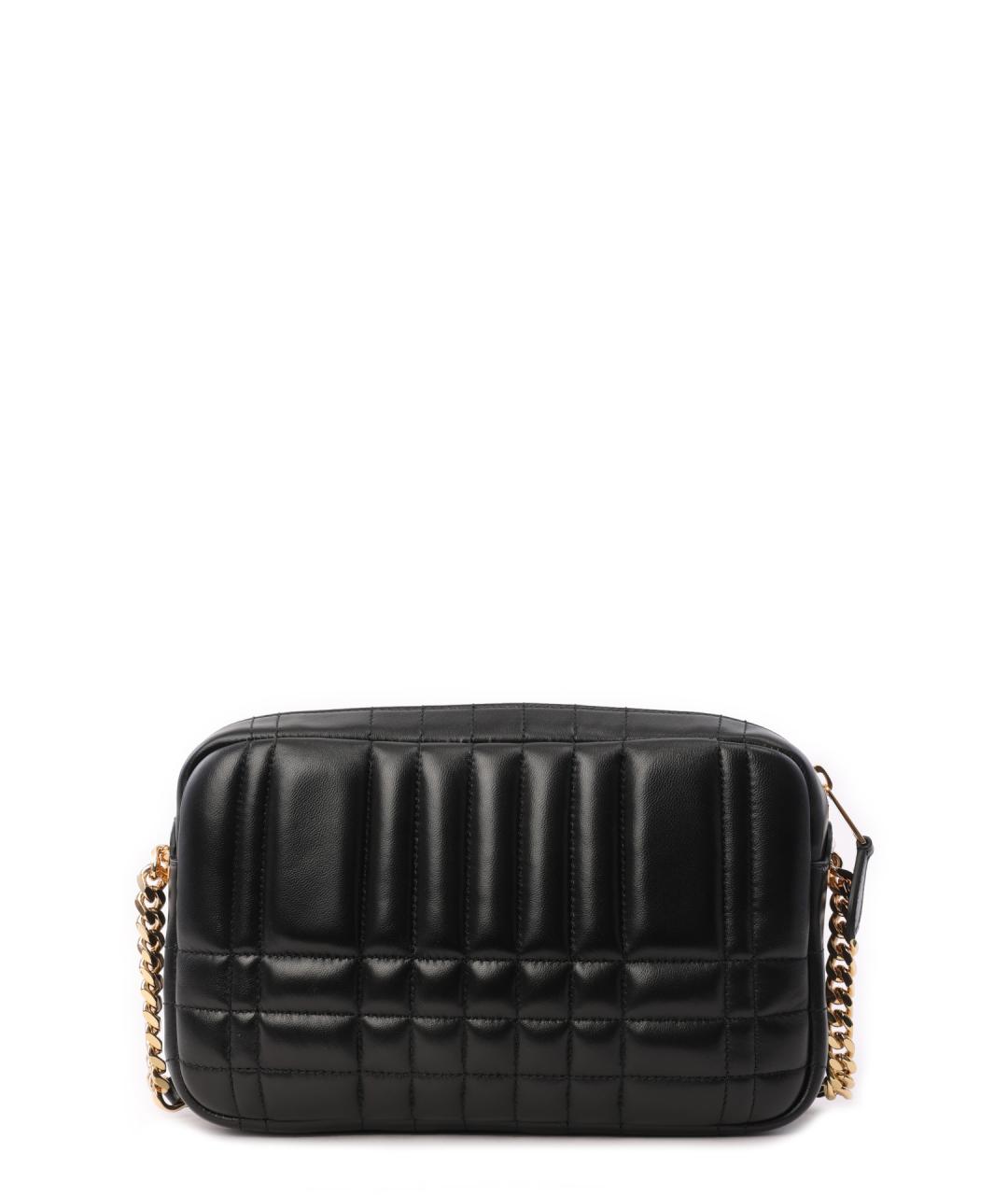 BURBERRY Черная кожаная сумка через плечо, фото 3