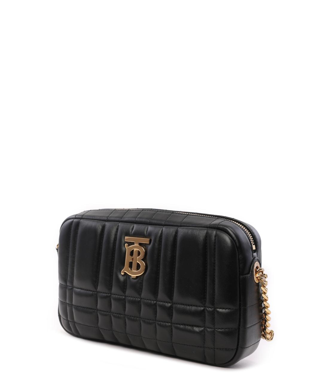 BURBERRY Черная кожаная сумка через плечо, фото 2