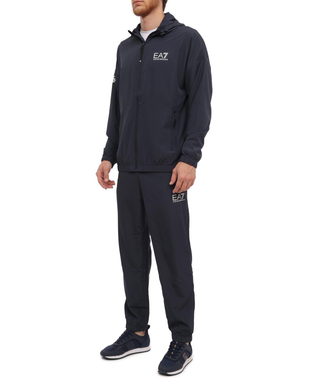 EA7 Синий повседневный костюм, фото 4