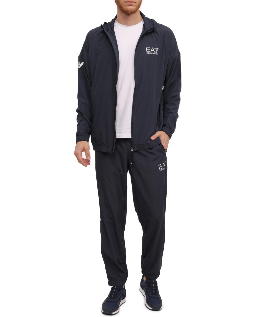 EA7 Синий повседневный костюм, фото 1