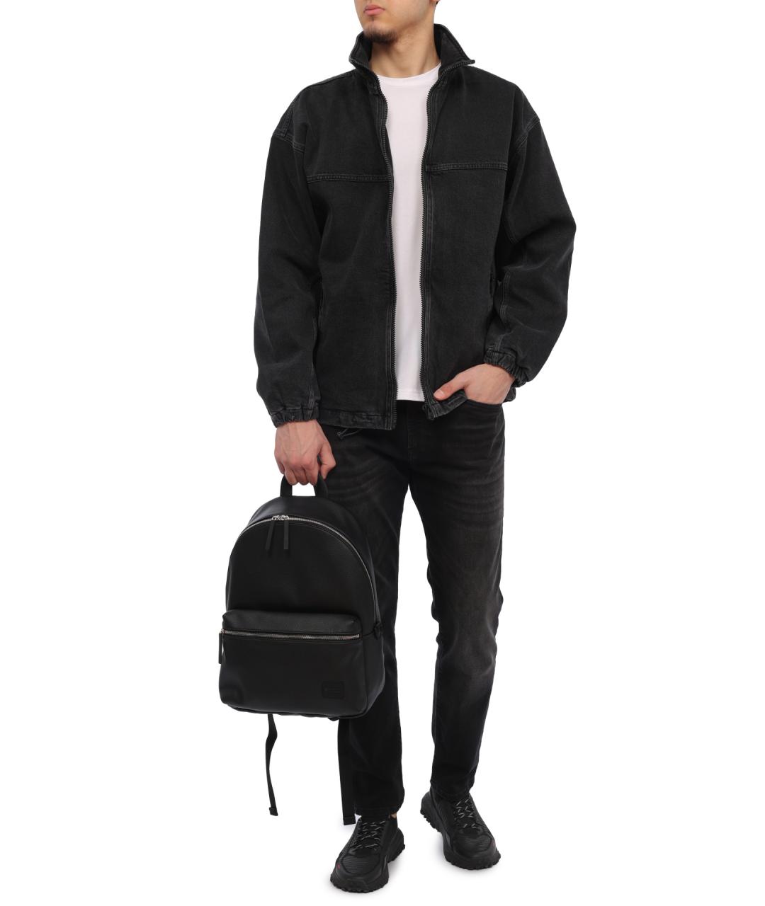 HUGO Антрацитовая хлопковая куртка, фото 6