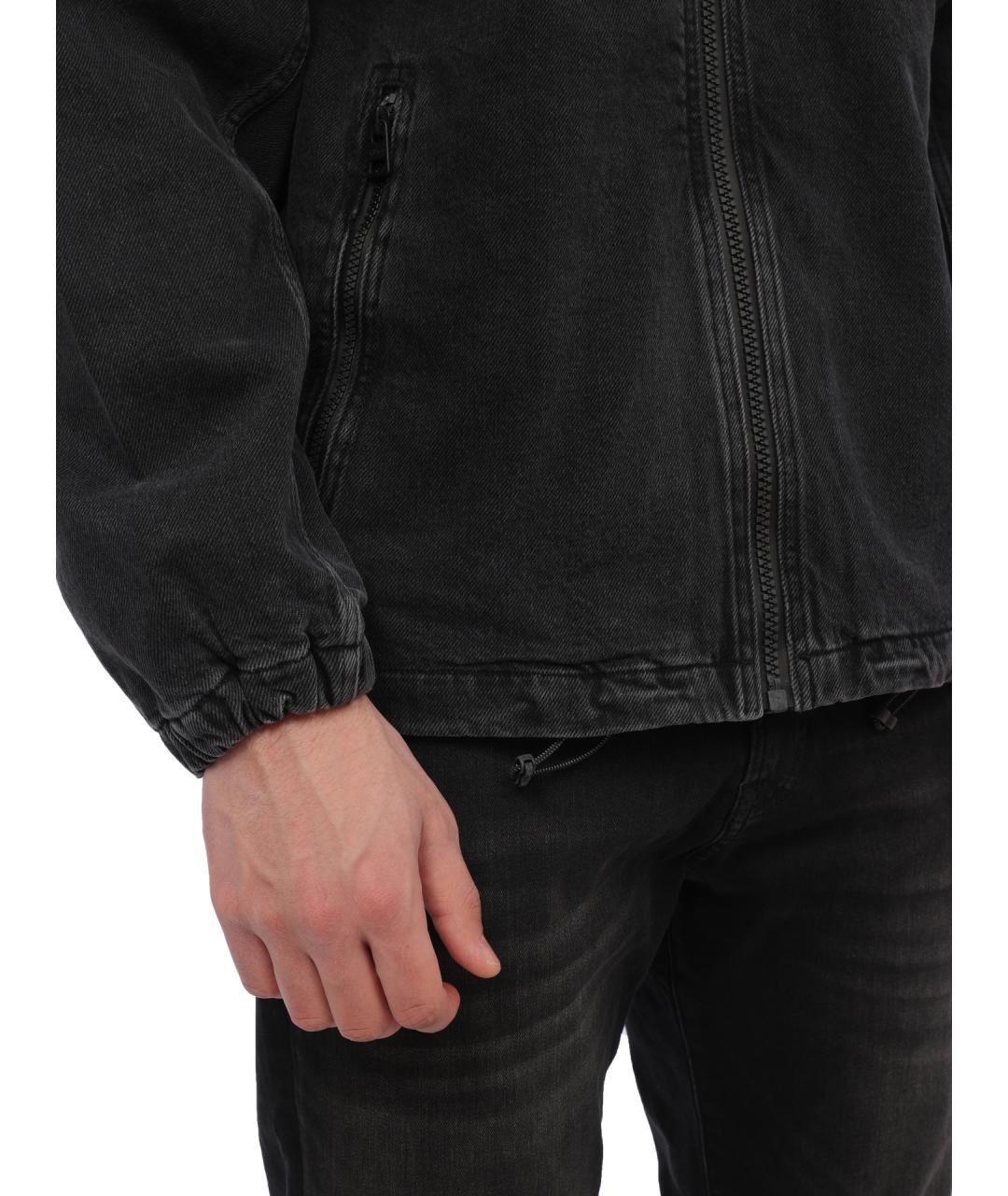 HUGO Антрацитовая хлопковая куртка, фото 4