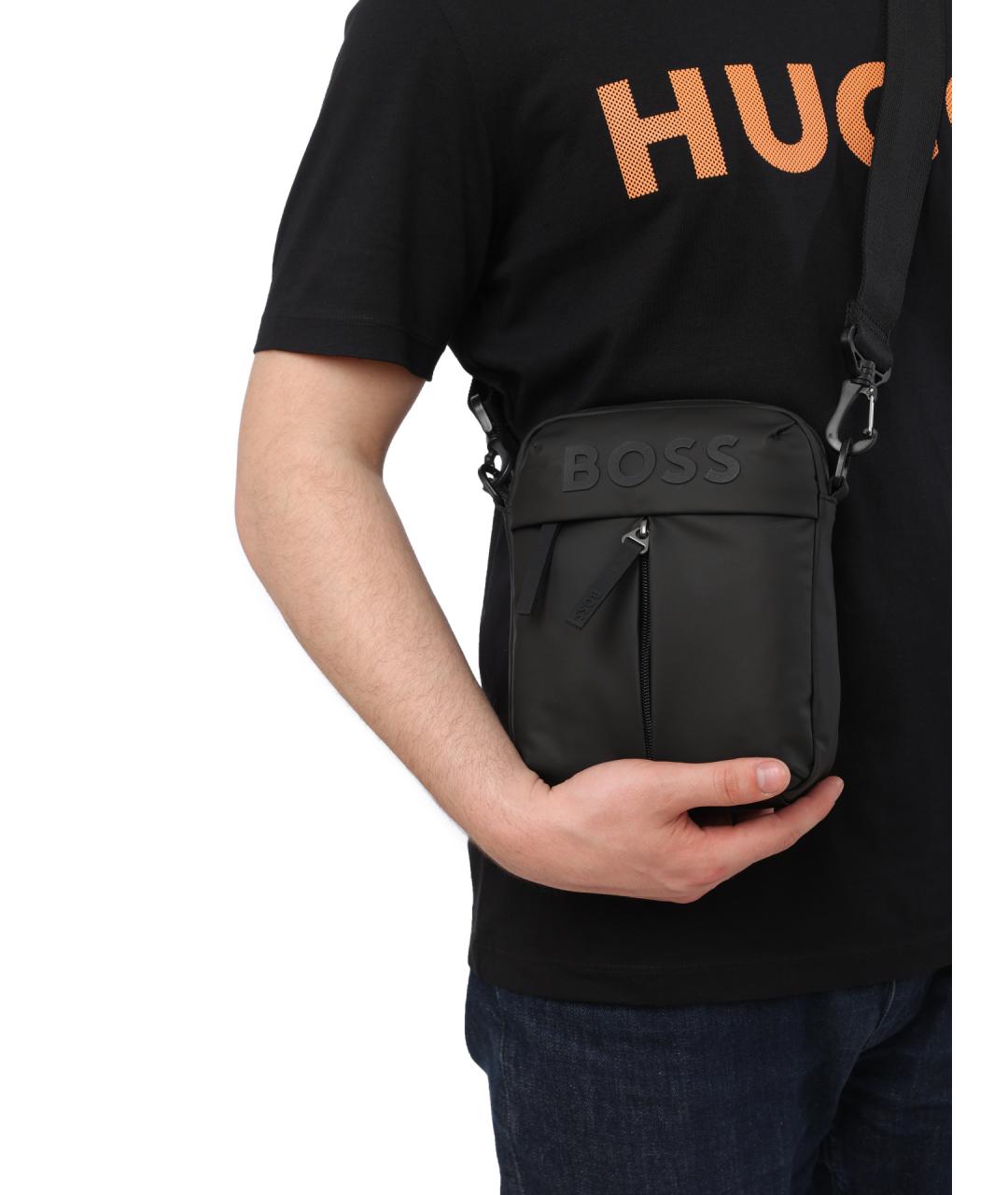 HUGO BOSS Черная сумка на плечо, фото 6