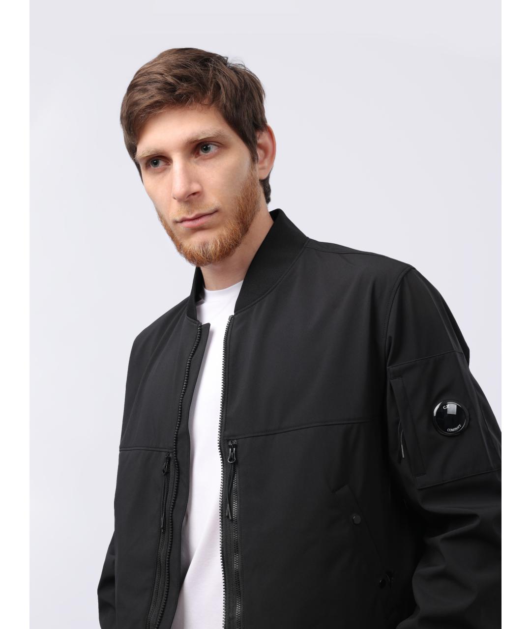 CP COMPANY Черная полиэстеровая куртка, фото 4