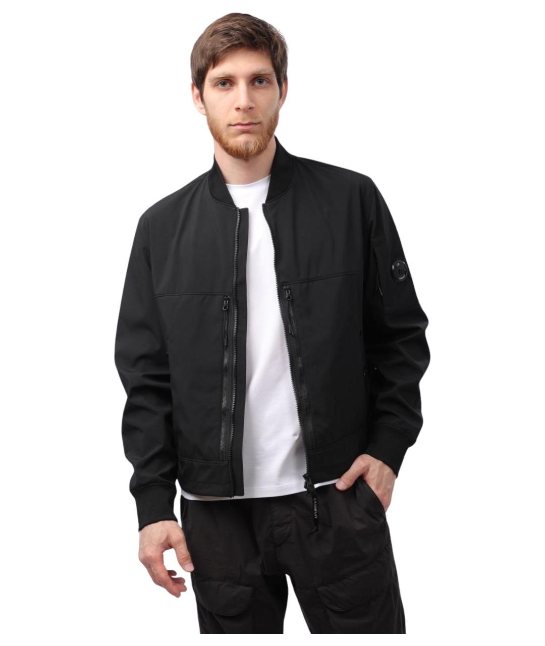 CP COMPANY Черная полиэстеровая куртка, фото 1