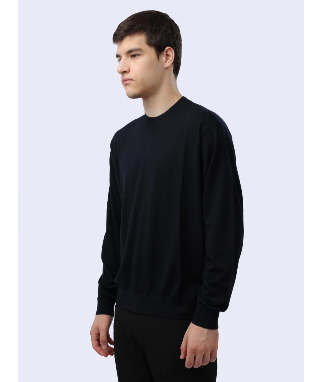 EMPORIO ARMANI Черный шерстяной джемпер / свитер, фото 4