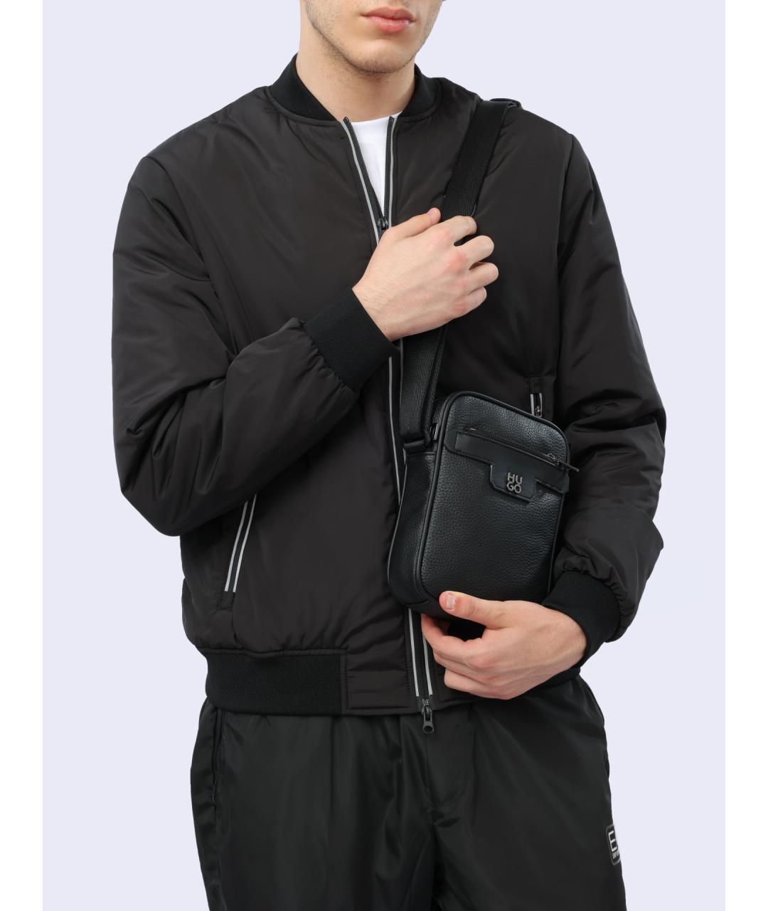 HUGO Черная сумка на плечо, фото 2