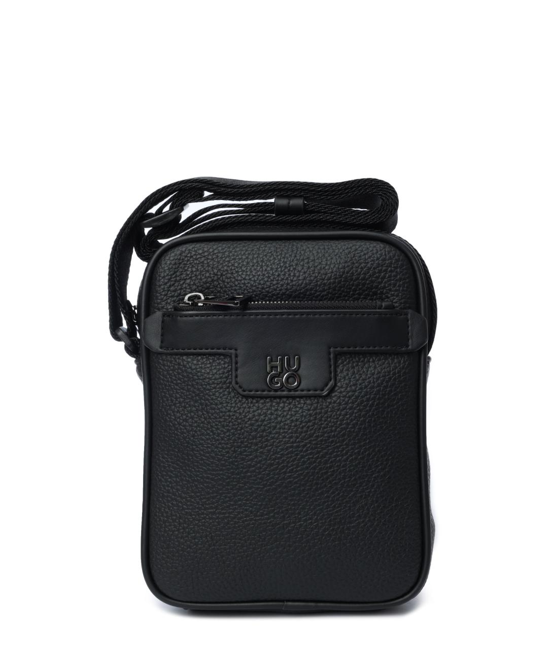 HUGO Черная сумка на плечо, фото 5