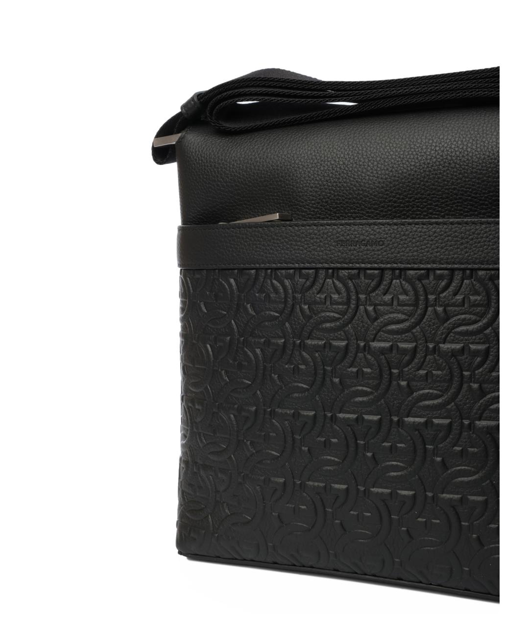 FERRAGAMO Черная сумка на плечо, фото 6