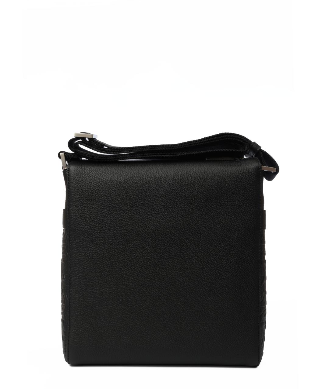 FERRAGAMO Черная сумка на плечо, фото 3