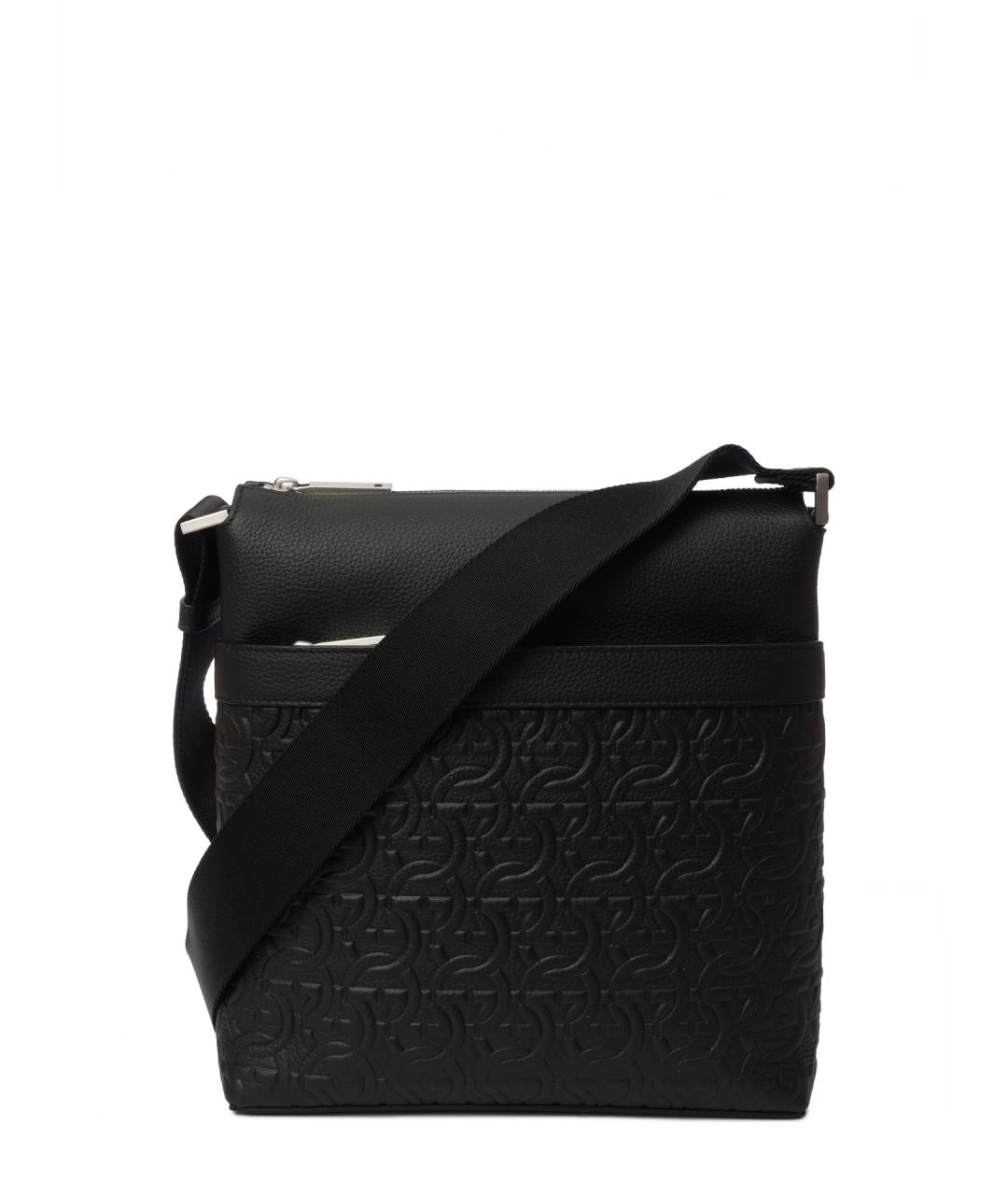 FERRAGAMO Черная сумка на плечо, фото 4