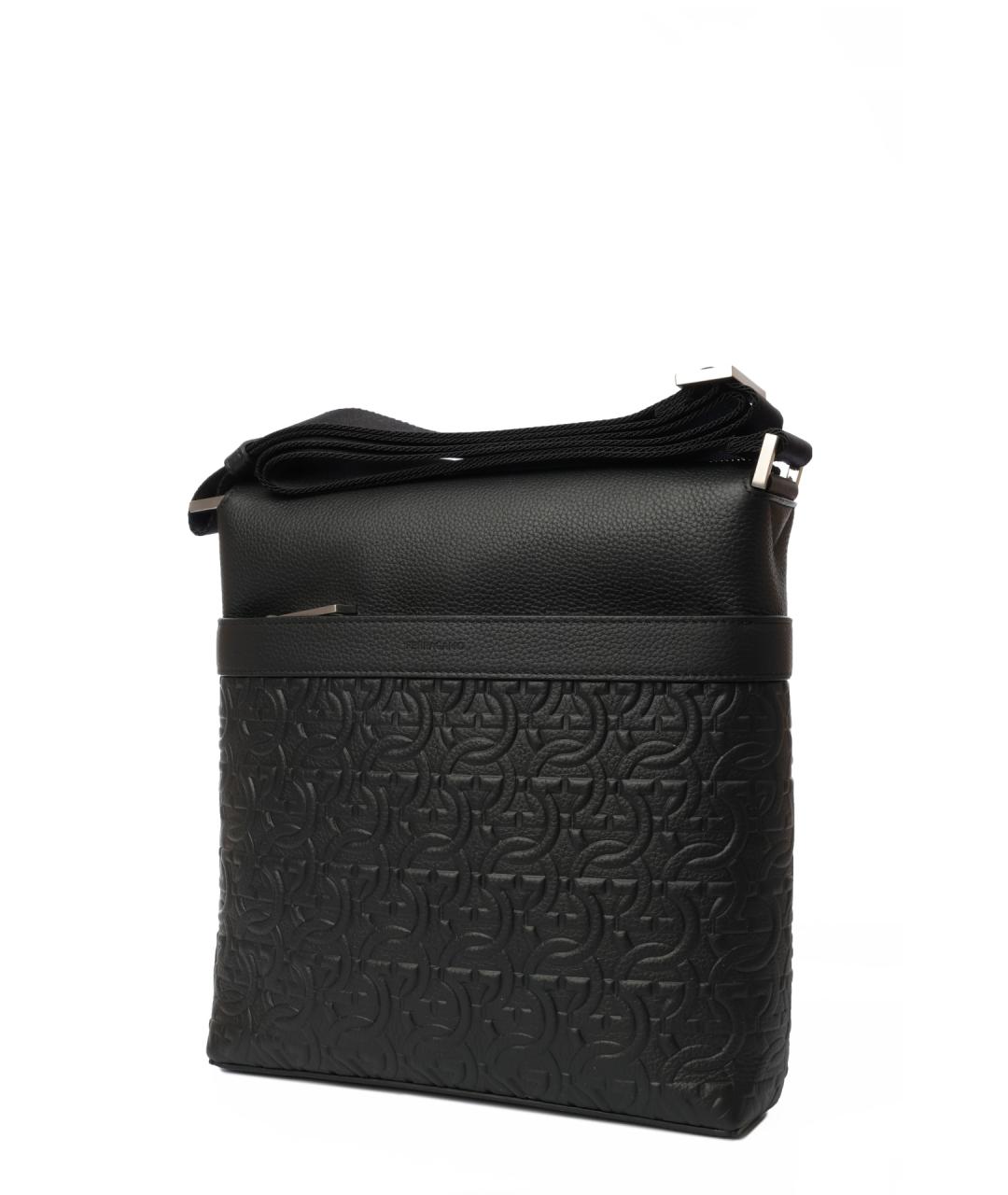 FERRAGAMO Черная сумка на плечо, фото 2